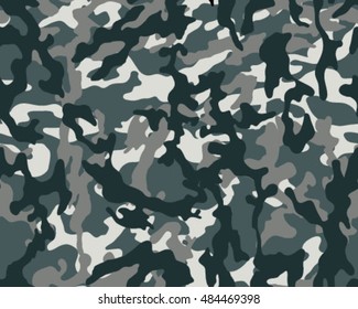 Fashionable camouflage pattern, vector illustration.Millatry print .Seamless vector wallpaper.Clothing camouflage design

