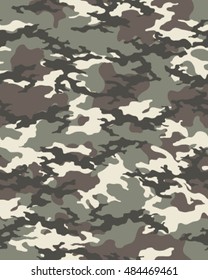 Fashionable camouflage pattern, vector illustration.Millatry print .Seamless vector wallpaper.Clothing camouflage design