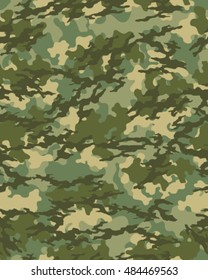 Fashionable camouflage pattern, vector illustration.Millatry print .Seamless vector wallpaper.Clothing camouflage design