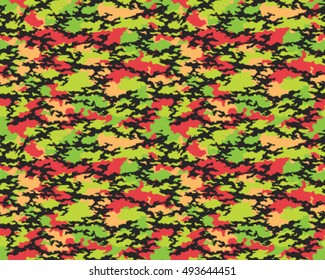Fashionable camouflage pattern, vector illustration.Millatry print .Seamless vector wallpaper