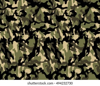 Fashionable camouflage pattern, vector illustration.Millatry print .Seamless vector wallpaper