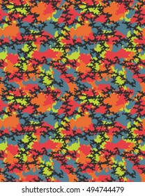 Fashionable camouflage pattern, vector illustration.Millatry print .Seamless vector wallpaper