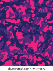 Fashionable camouflage pattern, vector illustration.Millatry print .Seamless vector wallpaper