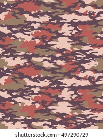 Fashionable camouflage pattern, vector illustration.Millatry print .Seamless vector wallpaper
