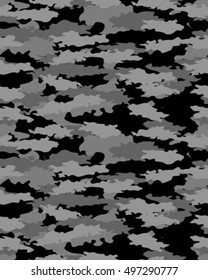 Fashionable camouflage pattern, vector illustration.Millatry print .Seamless vector wallpaper