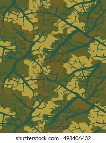 Fashionable camouflage pattern, vector illustration.Millatry print .Seamless vector wallpaper