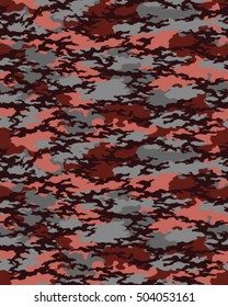Fashionable camouflage pattern, vector illustration.Millatry print .Seamless vector wallpaper

