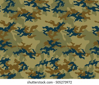 Fashionable camouflage pattern, vector illustration.Millatry print .Seamless vector wallpaper
