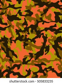 Fashionable camouflage pattern, vector illustration.Millatry print .Seamless vector wallpaper