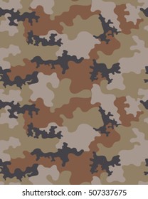 Fashionable camouflage pattern, vector illustration.Millatry print .Seamless vector wallpaper
