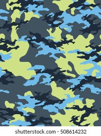 Fashionable camouflage pattern, vector illustration.Millatry print .Seamless vector wallpaper