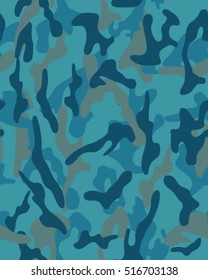 Fashionable camouflage pattern, vector illustration.Millatry print .Seamless vector wallpaper