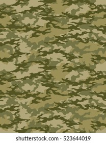 Fashionable camouflage pattern, vector illustration.Millatry print .Seamless vector wallpaper