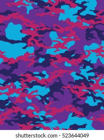 Fashionable camouflage pattern, vector illustration.Millatry print .Seamless vector wallpaper