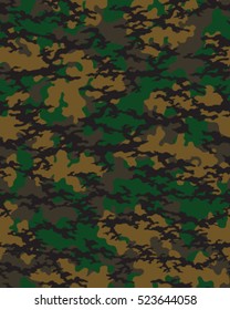 Fashionable camouflage pattern, vector illustration.Millatry print .Seamless vector wallpaper