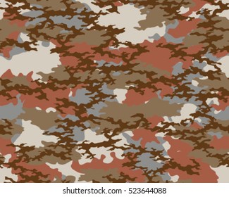 Fashionable camouflage pattern, vector illustration.Millatry print .Seamless vector wallpaper