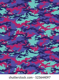 Fashionable camouflage pattern, vector illustration.Millatry print .Seamless vector wallpaper