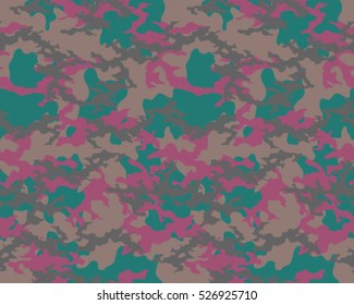 Fashionable camouflage pattern, vector illustration.Millatry print .Seamless vector wallpaper