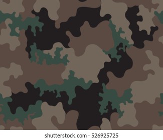Fashionable camouflage pattern, vector illustration.Millatry print .Seamless vector wallpaper