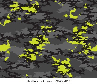 Fashionable camouflage pattern, vector illustration.Millatry print .Seamless vector wallpaper