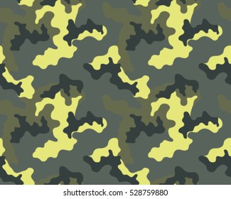 Fashionable camouflage pattern, vector illustration.Millatry print .Seamless vector wallpaper