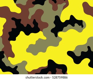 Fashionable camouflage pattern, vector illustration.Millatry print .Seamless vector wallpaper