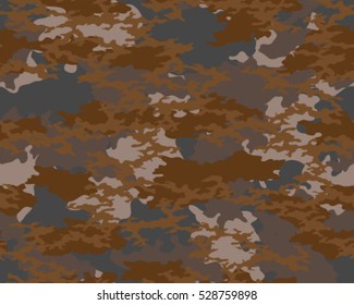 Fashionable camouflage pattern, vector illustration.Millatry print .Seamless vector wallpaper