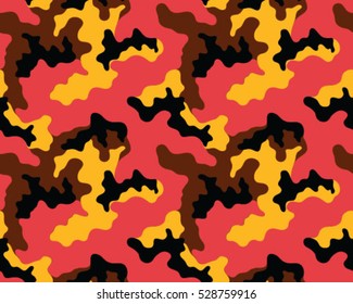 Fashionable camouflage pattern, vector illustration.Millatry print .Seamless vector wallpaper