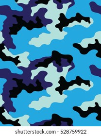 Fashionable camouflage pattern, vector illustration.Millatry print .Seamless vector wallpaper