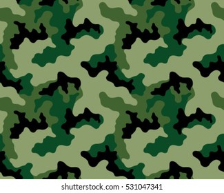 Fashionable camouflage pattern, vector illustration.Millatry print .Seamless vector wallpaper