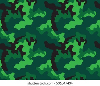 Fashionable camouflage pattern, vector illustration.Millatry print .Seamless vector wallpaper