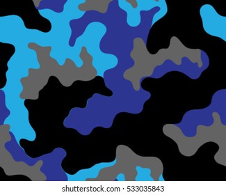 Fashionable camouflage pattern, vector illustration.Millatry print .Seamless vector wallpaper