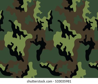 Fashionable camouflage pattern, vector illustration.Millatry print .Seamless vector wallpaper