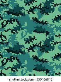 Fashionable camouflage pattern, vector illustration.Millatry print .Seamless vector wallpaper