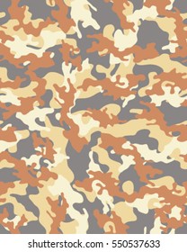 Fashionable camouflage pattern, vector illustration.Millatry print .Seamless vector wallpaper