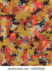 Fashionable camouflage pattern, vector illustration.Millatry print .Seamless vector wallpaper