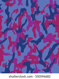 Fashionable camouflage pattern, vector illustration.Millatry print .Seamless vector wallpaper
