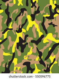 Fashionable camouflage pattern, vector illustration.Millatry print .Seamless vector wallpaper