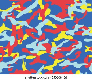 Fashionable camouflage pattern, vector illustration.Millatry print .Seamless vector wallpaper