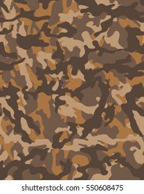 Fashionable camouflage pattern, vector illustration.Millatry print .Seamless vector wallpaper