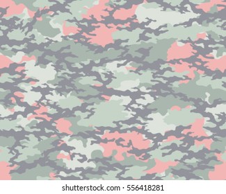 Fashionable camouflage pattern, vector illustration.Millatry print .Seamless vector wallpaper
