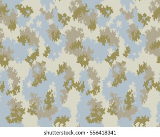Fashionable camouflage pattern, vector illustration.Millatry print .Seamless vector wallpaper