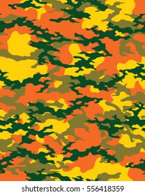 Fashionable camouflage pattern, vector illustration.Millatry print .Seamless vector wallpaper