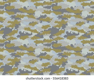 Fashionable camouflage pattern, vector illustration.Millatry print .Seamless vector wallpaper