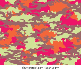 Fashionable camouflage pattern, vector illustration.Millatry print .Seamless vector wallpaper