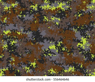 Fashionable camouflage pattern, vector illustration.Millatry print .Seamless vector wallpaper