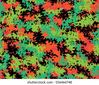 Fashionable camouflage pattern, vector illustration.Millatry print .Seamless vector wallpaper