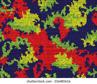 Fashionable camouflage pattern, vector illustration.Millatry print .Seamless vector wallpaper