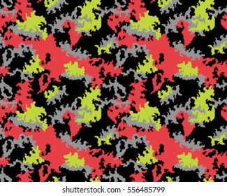 Fashionable camouflage pattern, vector illustration.Millatry print .Seamless vector wallpaper