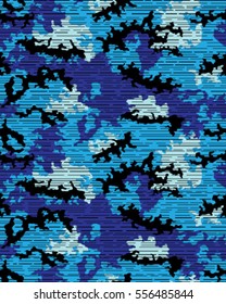 Fashionable camouflage pattern, vector illustration.Millatry print .Seamless vector wallpaper